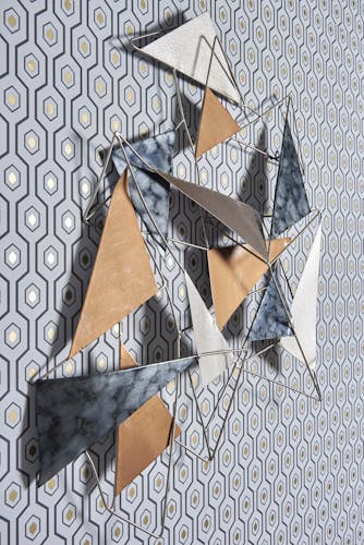 Décoration murale abstraite thème triangle