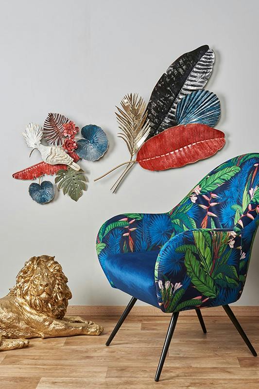 Déco Murale Oiseaux Métal - Lot De 2 - 43x33cm - Style Moderne Pour Intérieur/Extérieur