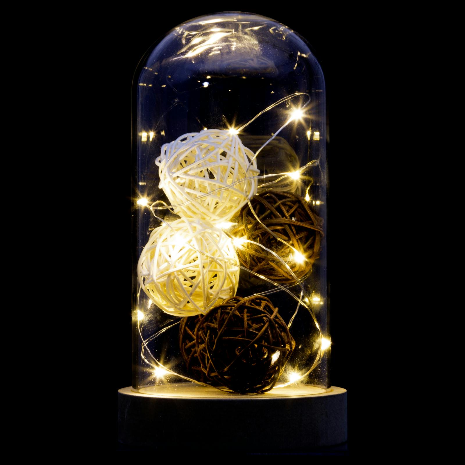 Dôme lumineux décor  boules 15 LED