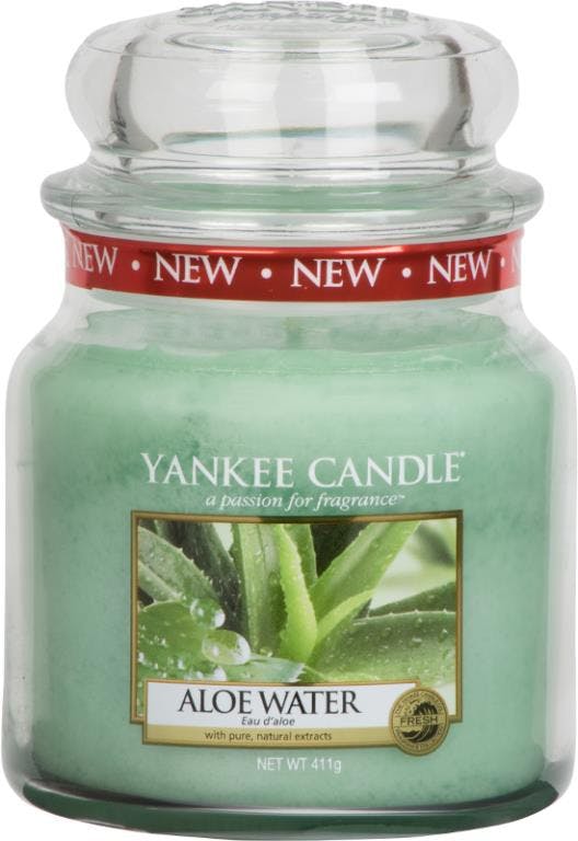 Eau d'Aloé bougie parfumée moyenne jarre YANKEE CANDLE
