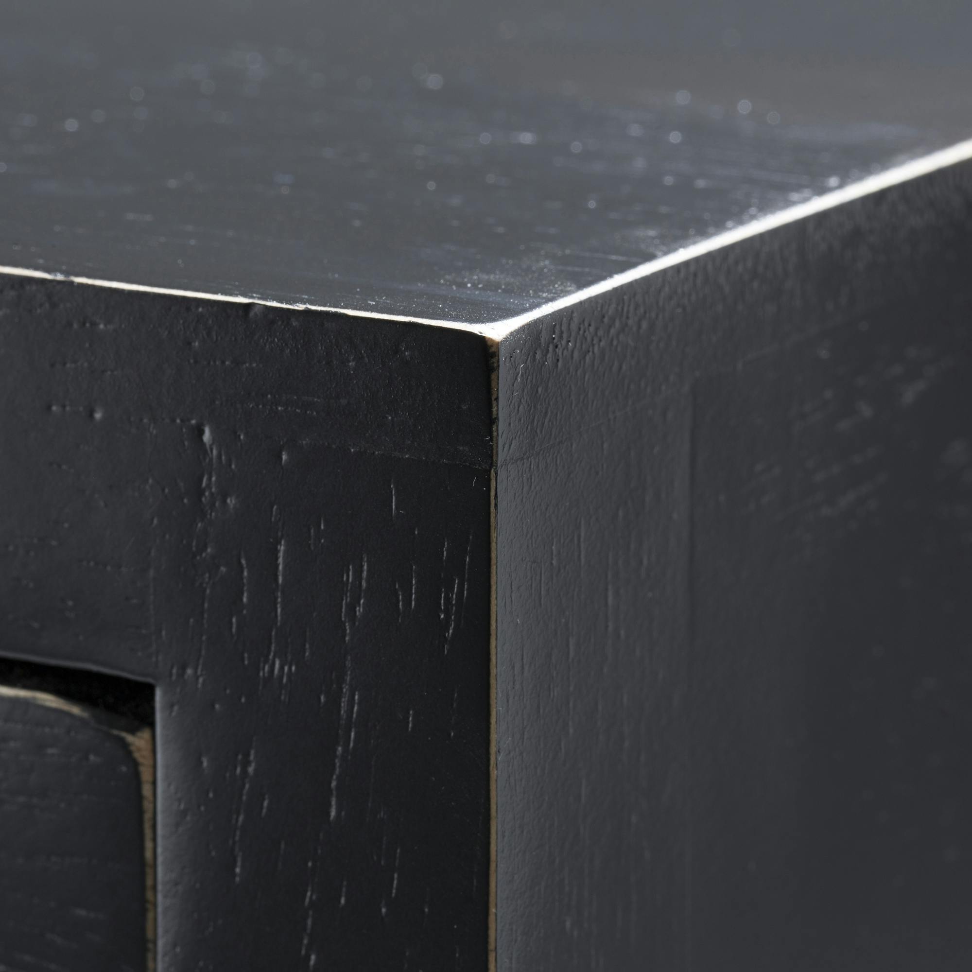 Echantillon Hévéa Finition Noir Veilli