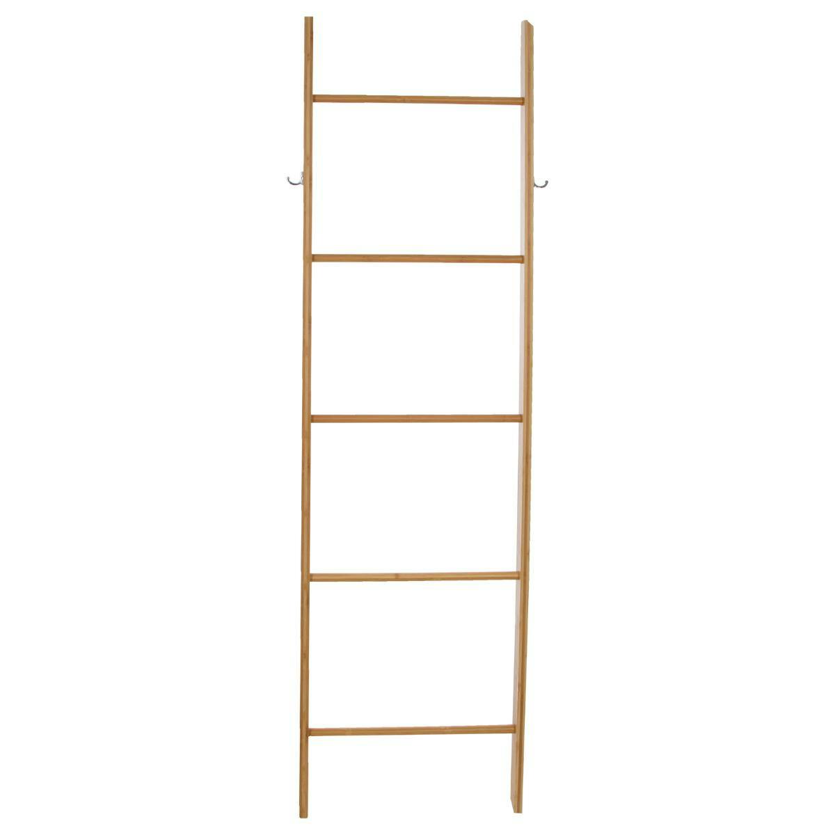 Echelle porte serviettes 5 niveaux bambou