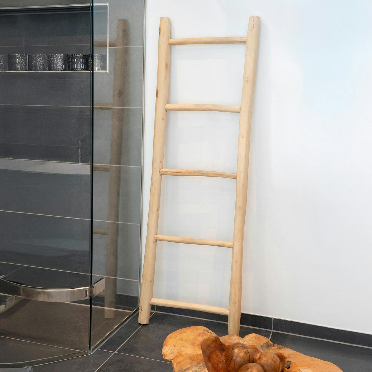 Echelle porte-serviettes bois déco ARIZONA