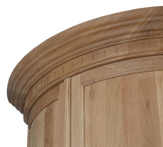 Armoire encoignure en bois massif de style classique
