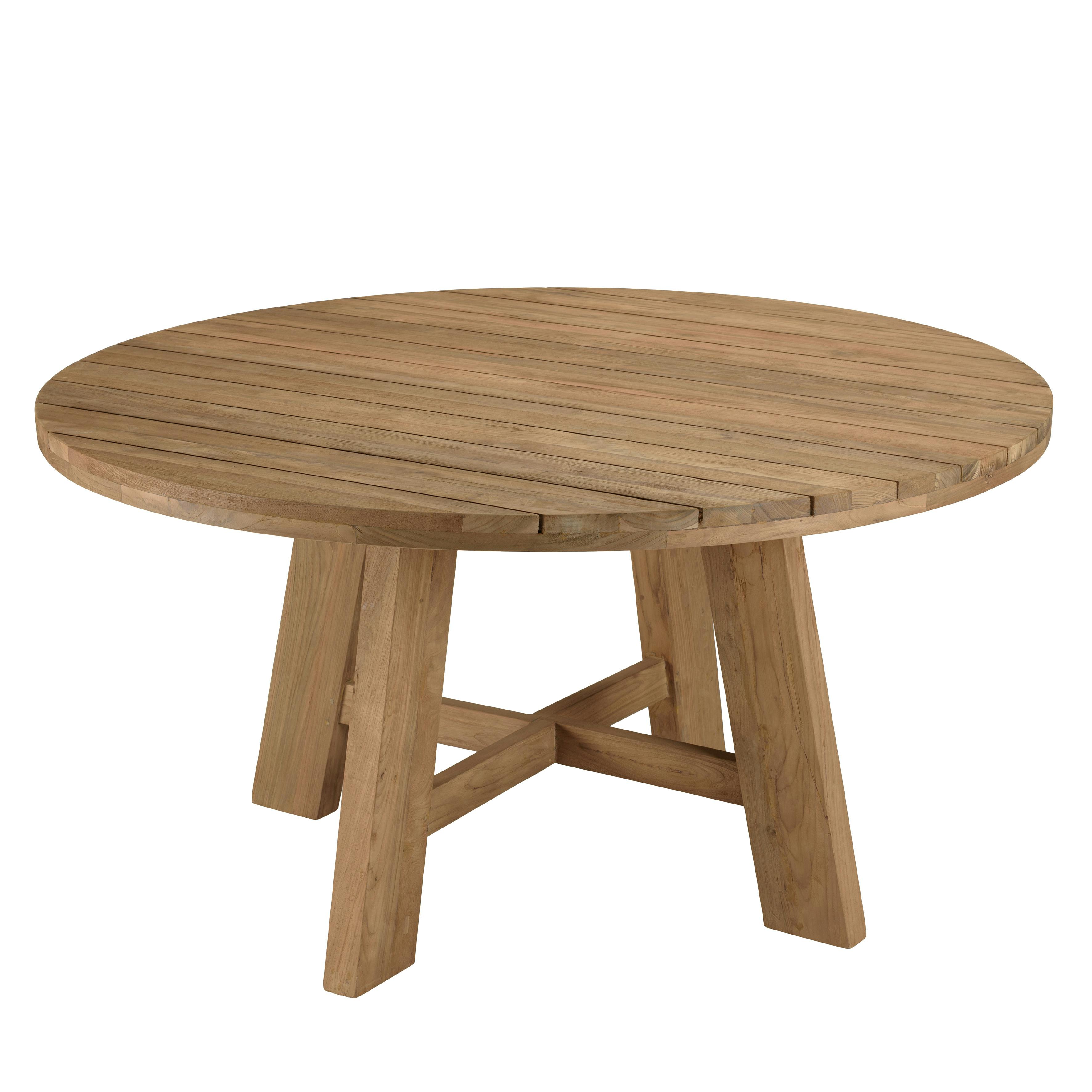 Ensemble de jardin Table ronde 6 fauteuils ecrus et noirs  LUMIO