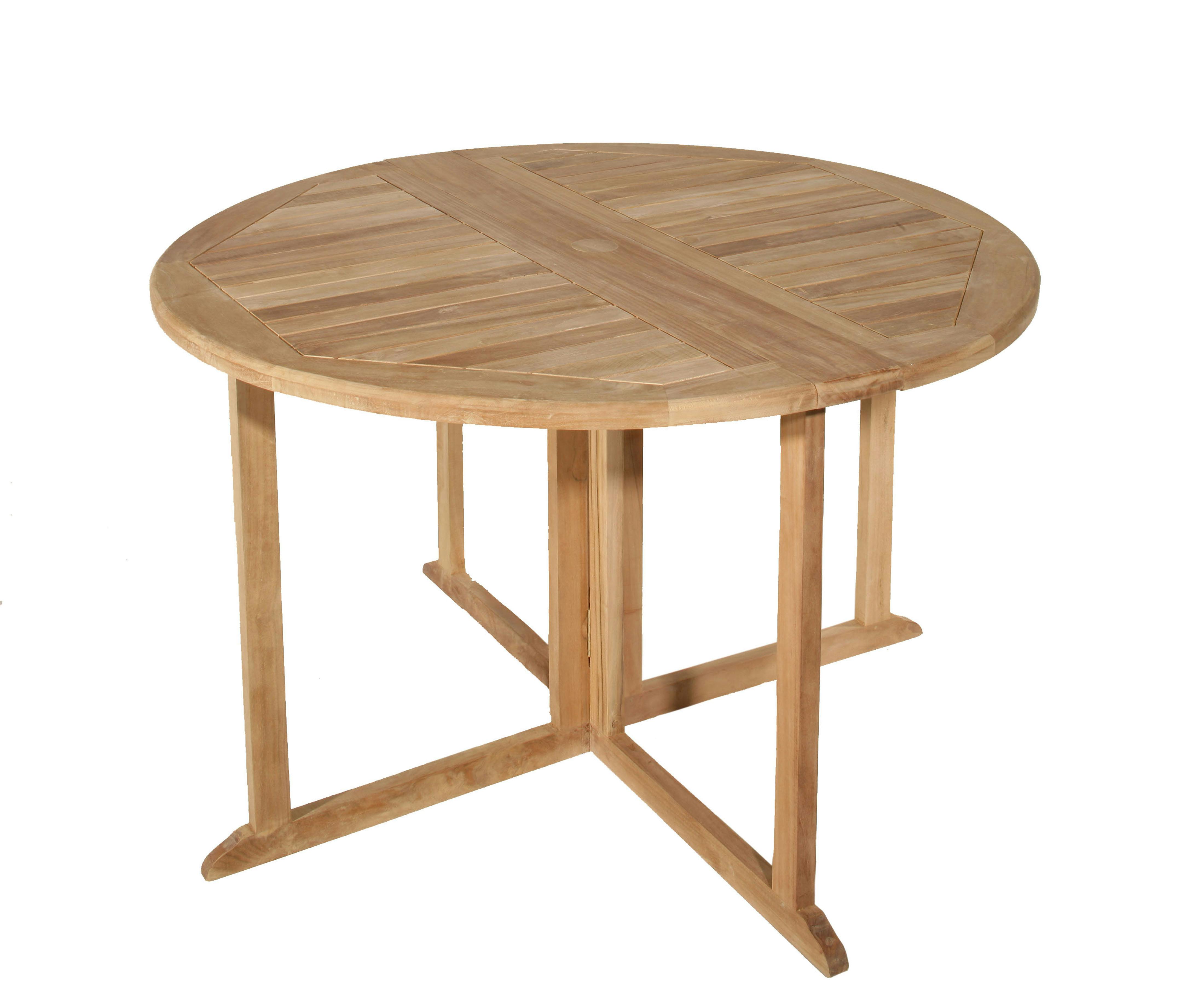 Ensemble de repas extérieur table ronde 4 chaises ALERIA