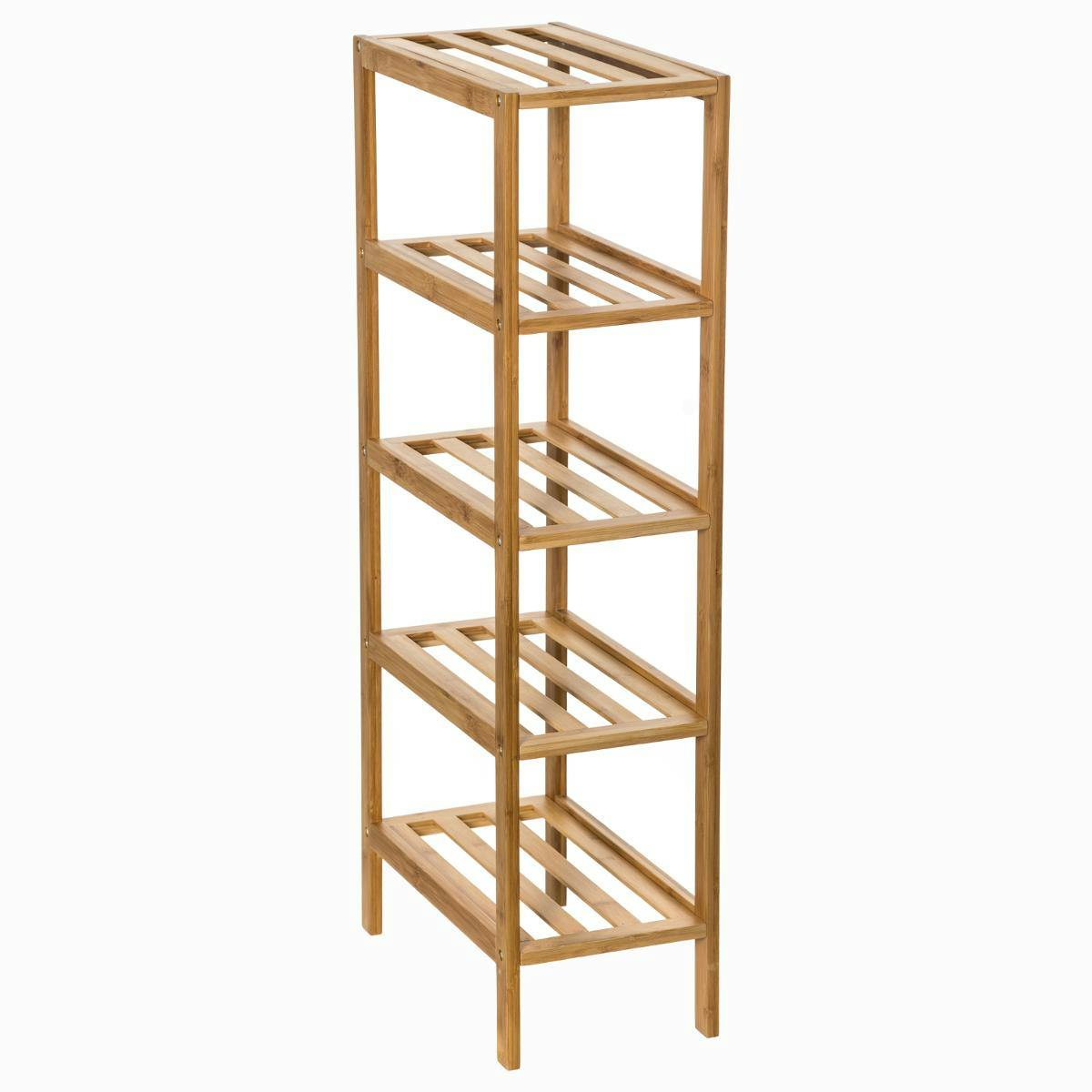Etagère 4 niveaux en bambou H78cm
