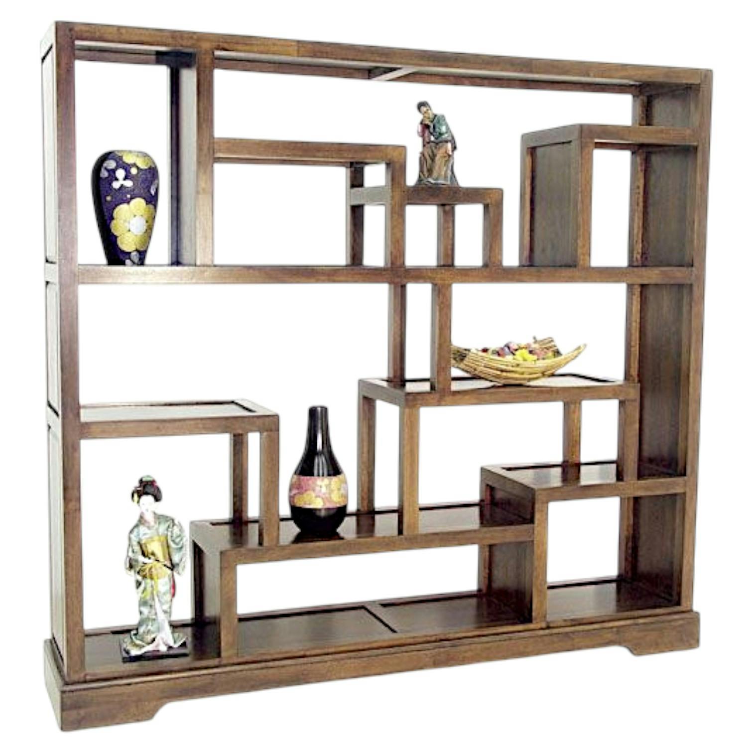 Etagère bibliothèque destructurée hévéa 164x150cm MAORI