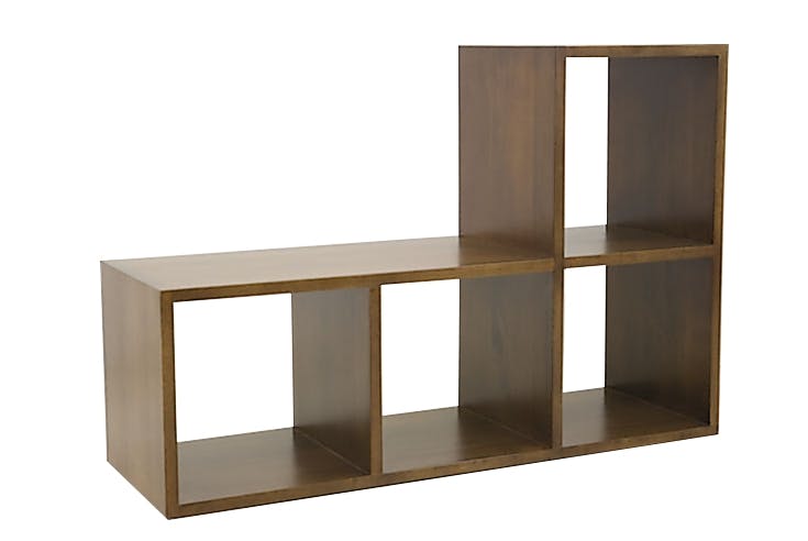 Etagère cubes Hévéa 4 niches 82x40x120cm TRADITION