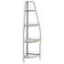 Bibliotheque etagere angle en metal gris