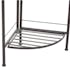 Bibliotheque etagere angle en metal gris