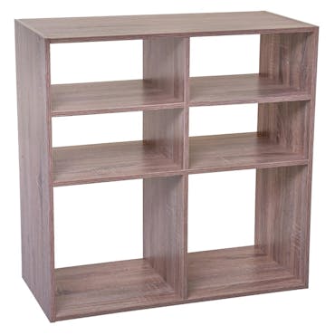 Etagère en bois naturel 6 casiers 67 cm