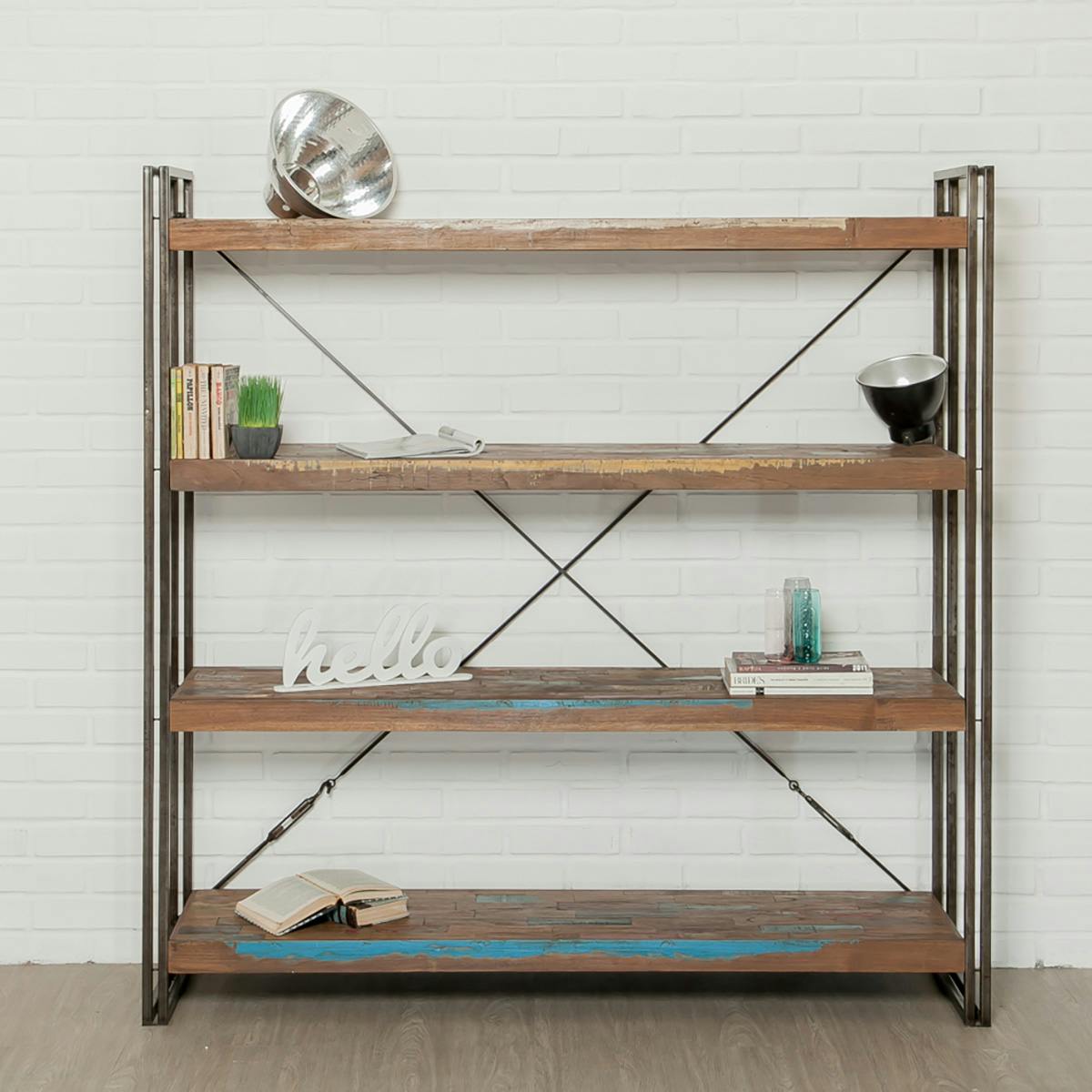 Etagère en teck recyclé 160 cm FACTORY