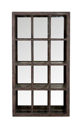 Etagère miroir en pin brun - 75x20x136cm