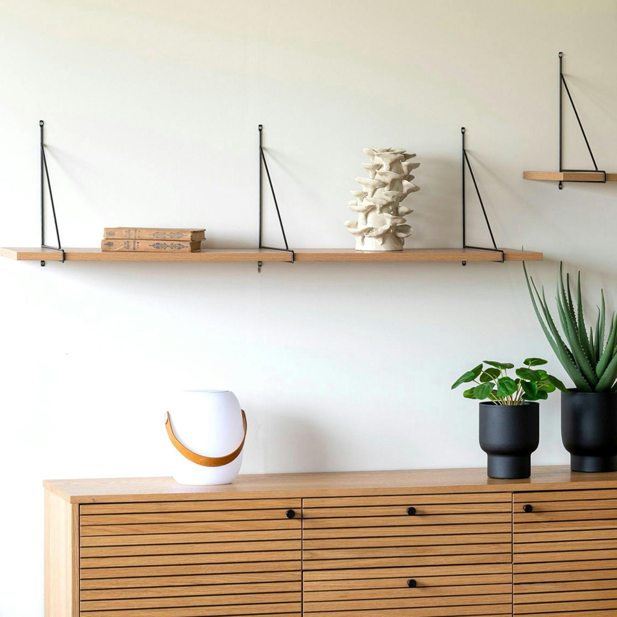 Etagère murale design effet bois 120 cm TALLINN