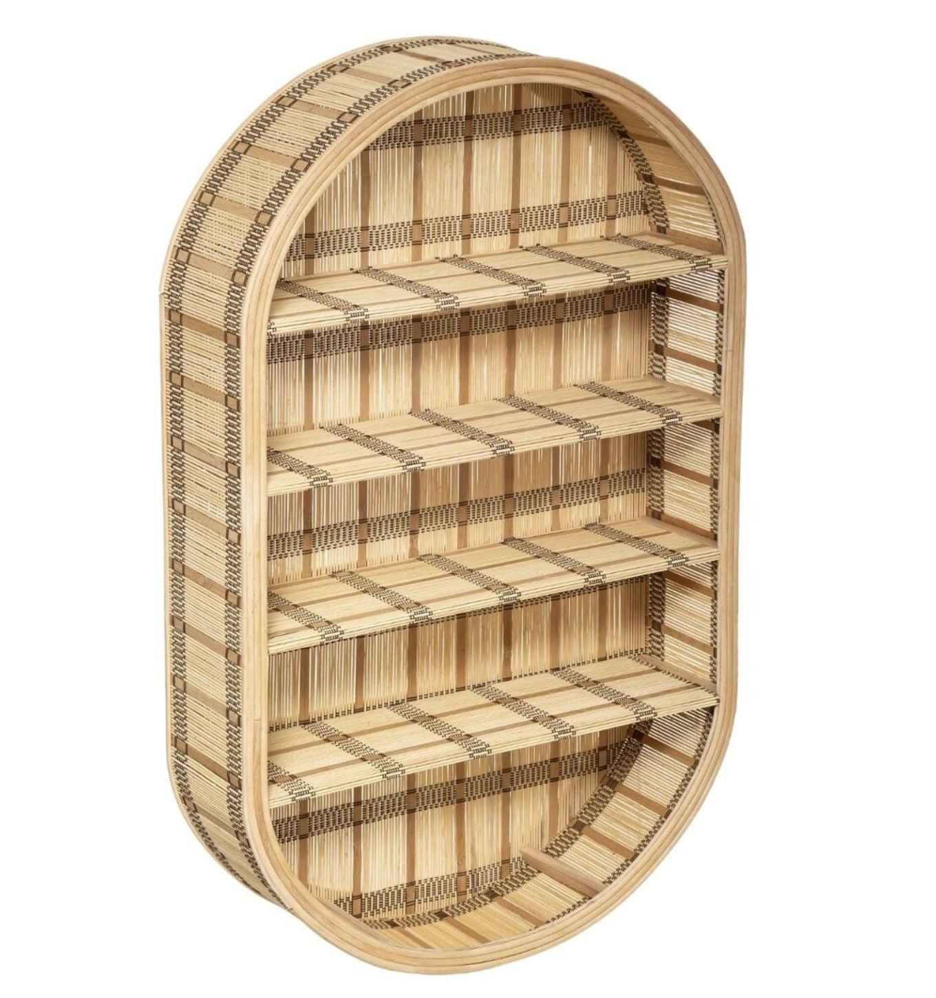 Etagère murale en bambou 91x56