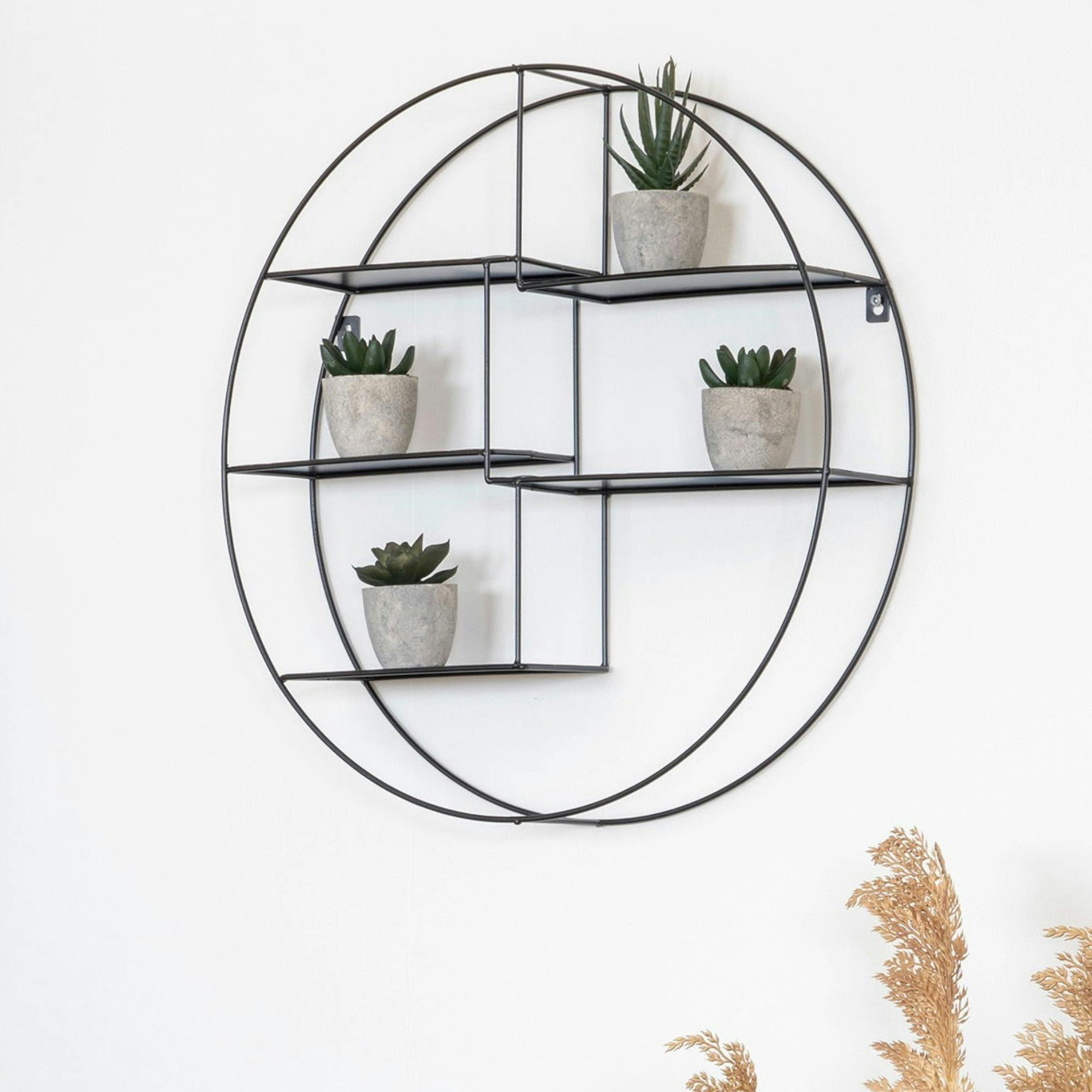 Etagère murale ronde déstructurée Ø47 cm TALLINN