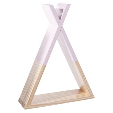 Etagère murale tipi bois rose
