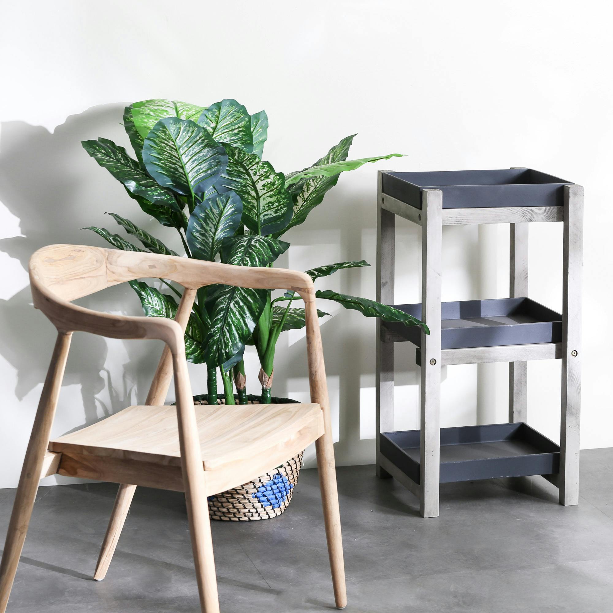 Etagère plante intérieur/extérieur gris foncé