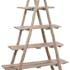 Etagère pyramide 4 planches en bois naturel 160x40x120cm