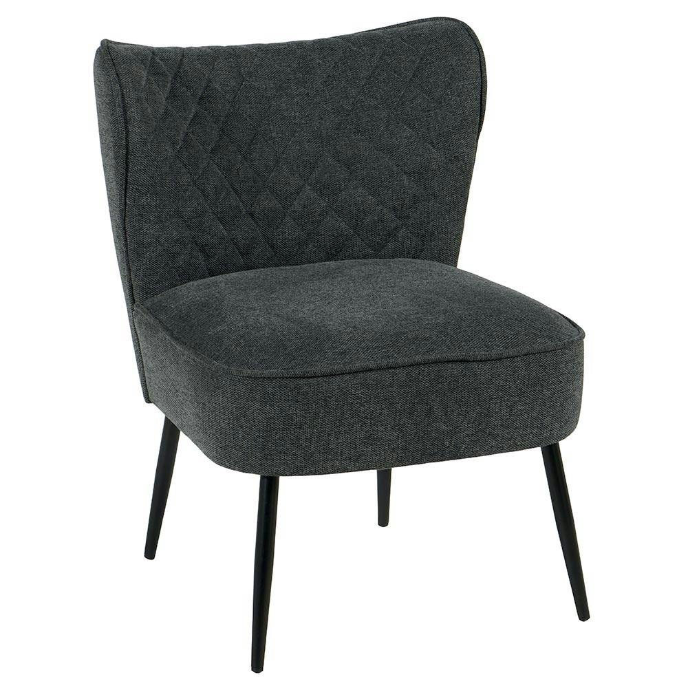 Fauteuil bas gris MALMOE