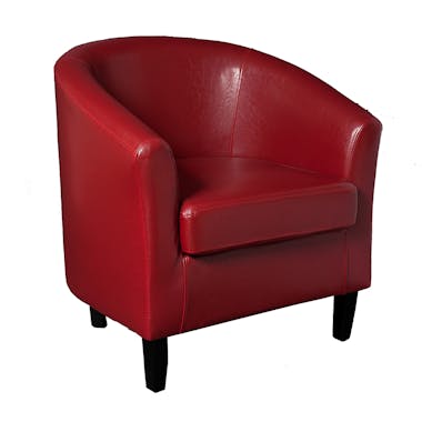 Fauteuil cabriolet BRITISH rouge