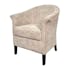 Fauteuil Cabriolet taupe chiné  MIRA