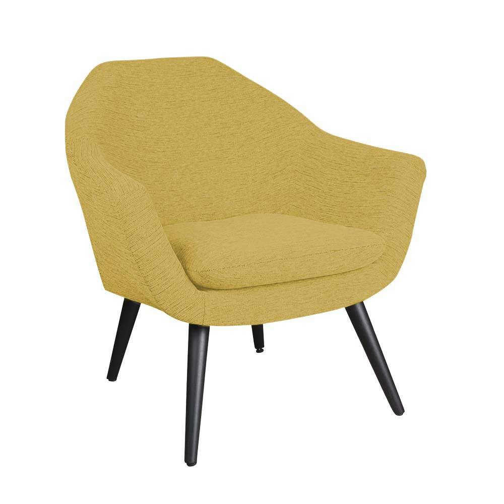 Fauteuil cabriolet tissu jaune vert