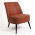 Fauteuil Club brique 72,5x57x70cm MAXIME