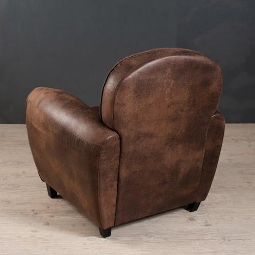 Fauteuil club marron PANAMA