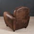 Fauteuil club marron PANAMA