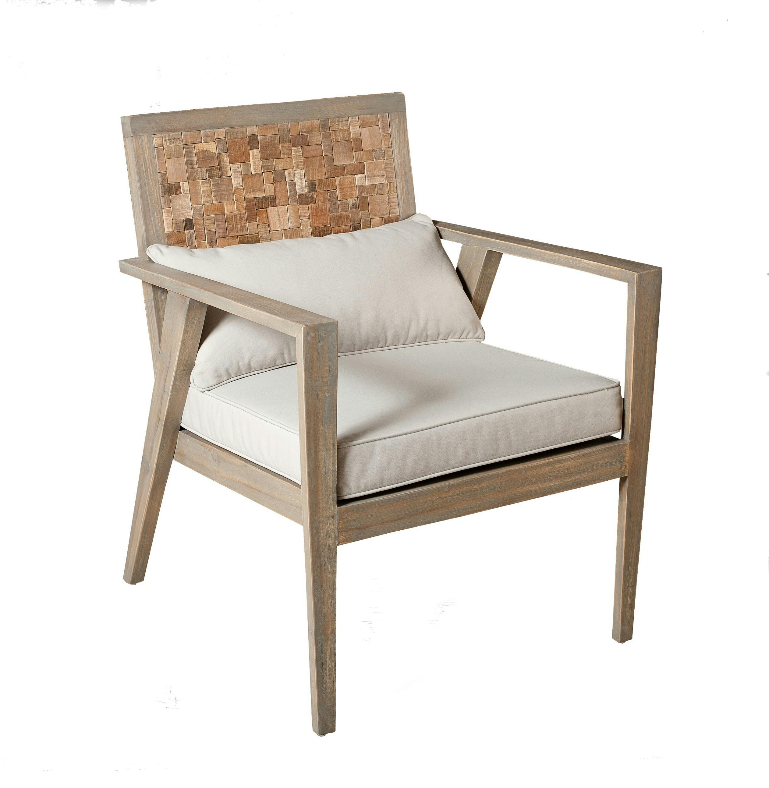 Fauteuil COCO mozaic dossier bas