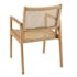 Fauteuil de jardin rotin synthétique beige et teck (lot de 2) SUMMER