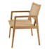 Fauteuil de jardin rotin synthétique beige et teck (lot de 2) SUMMER