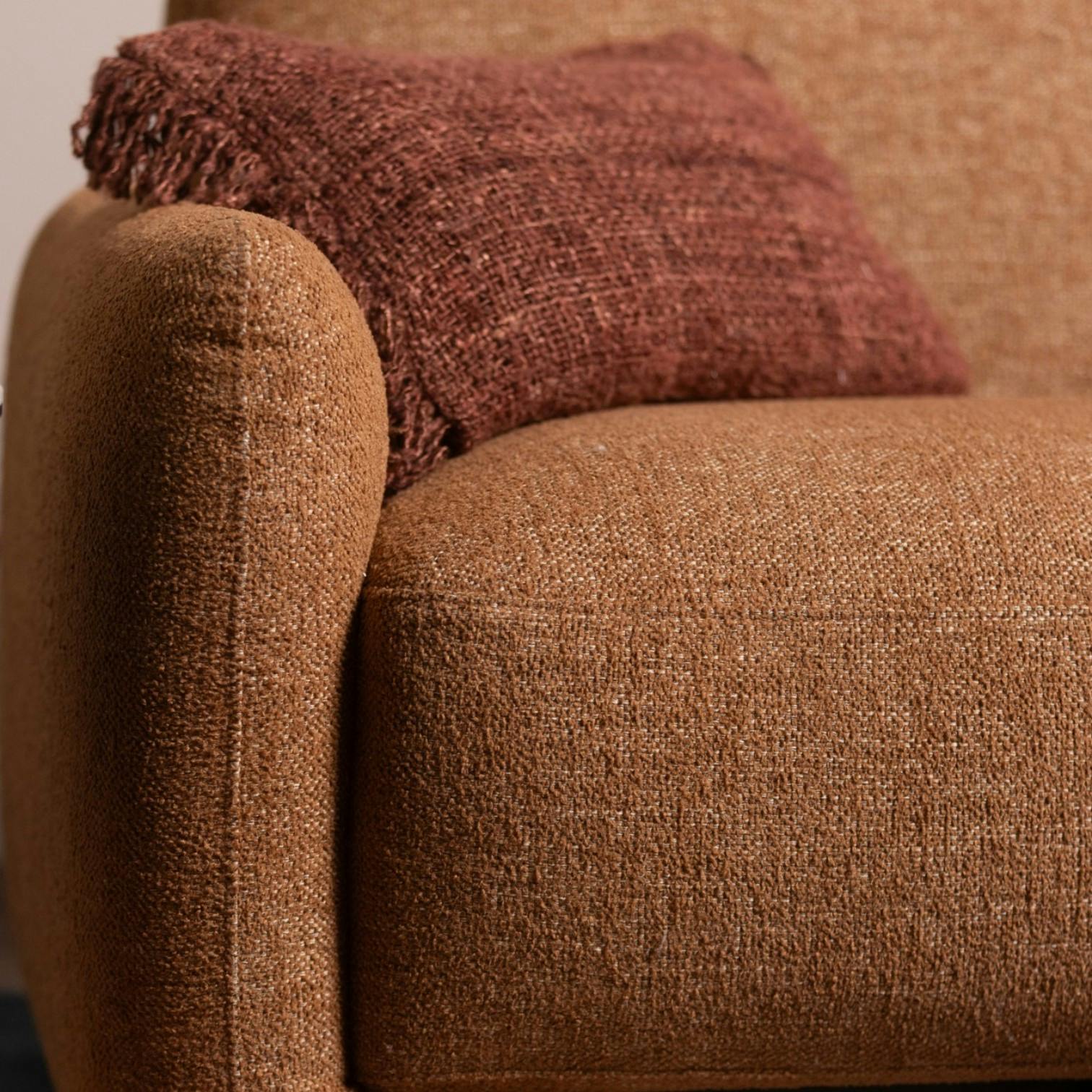 Fauteuil de salon couleur rouille MASSA | Fauteuils | Pier Import