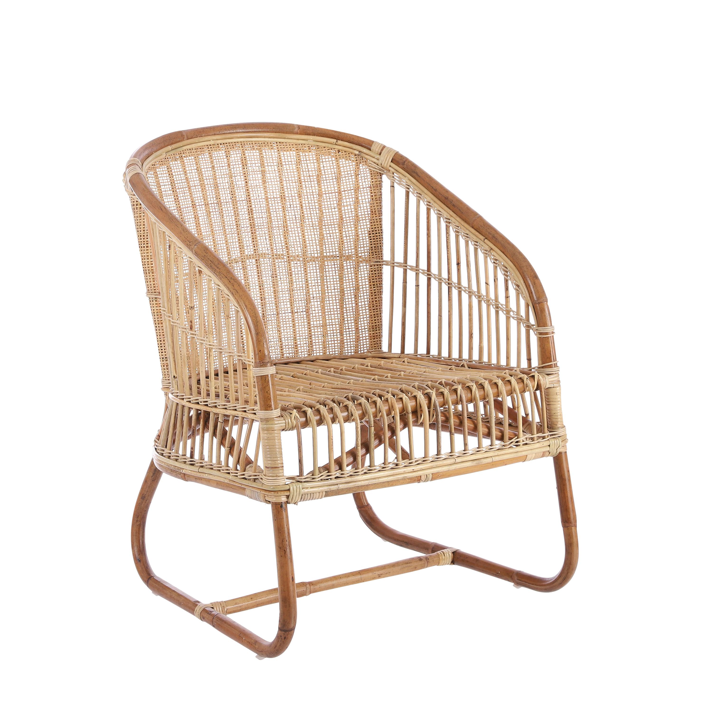 Fauteuil de salon en rotin