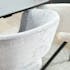 Fauteuil de table contemporain velours gris (lot de 2) FLORENCE