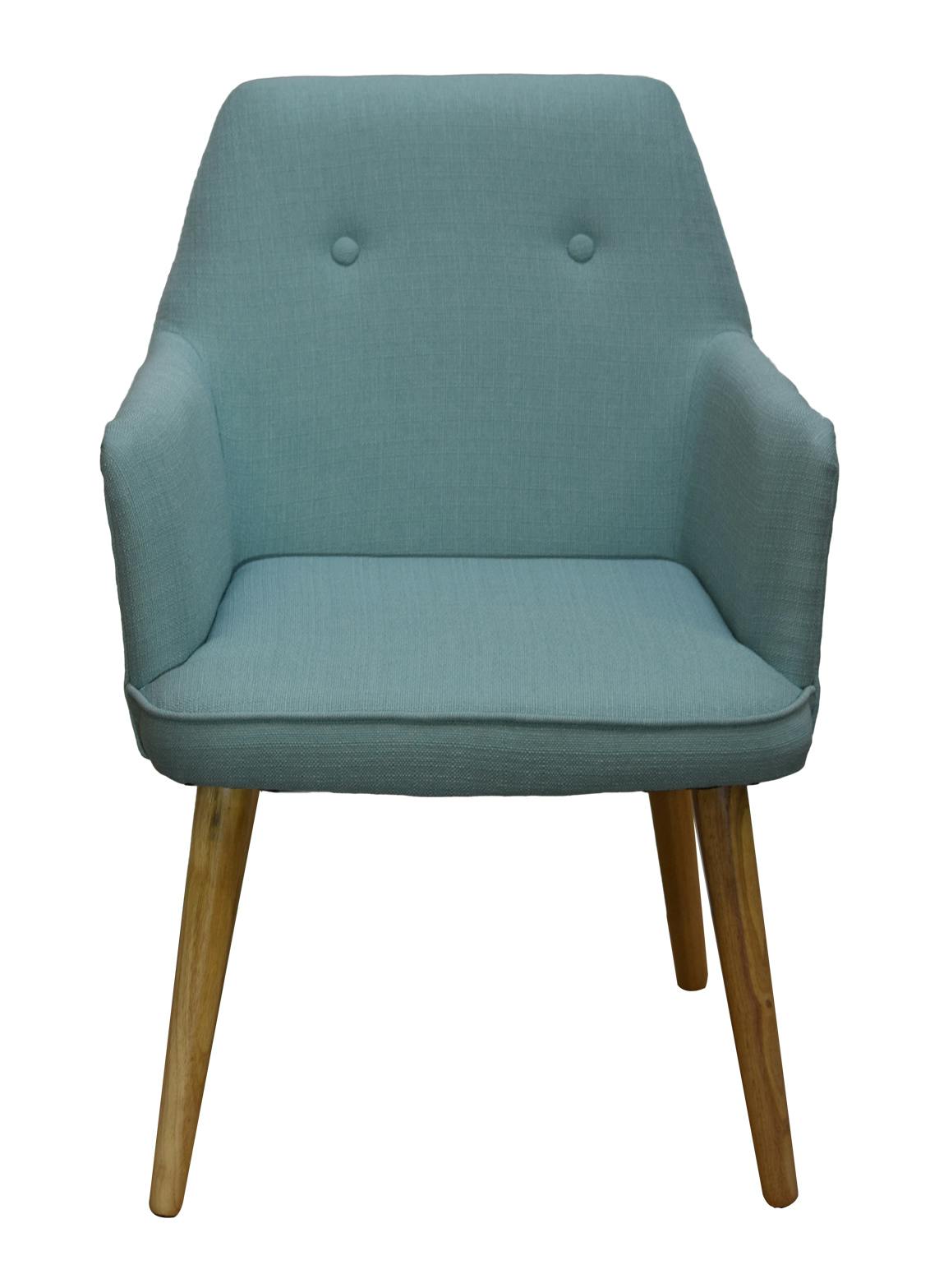 Fauteuil de table scandinave bleu clair OSLO