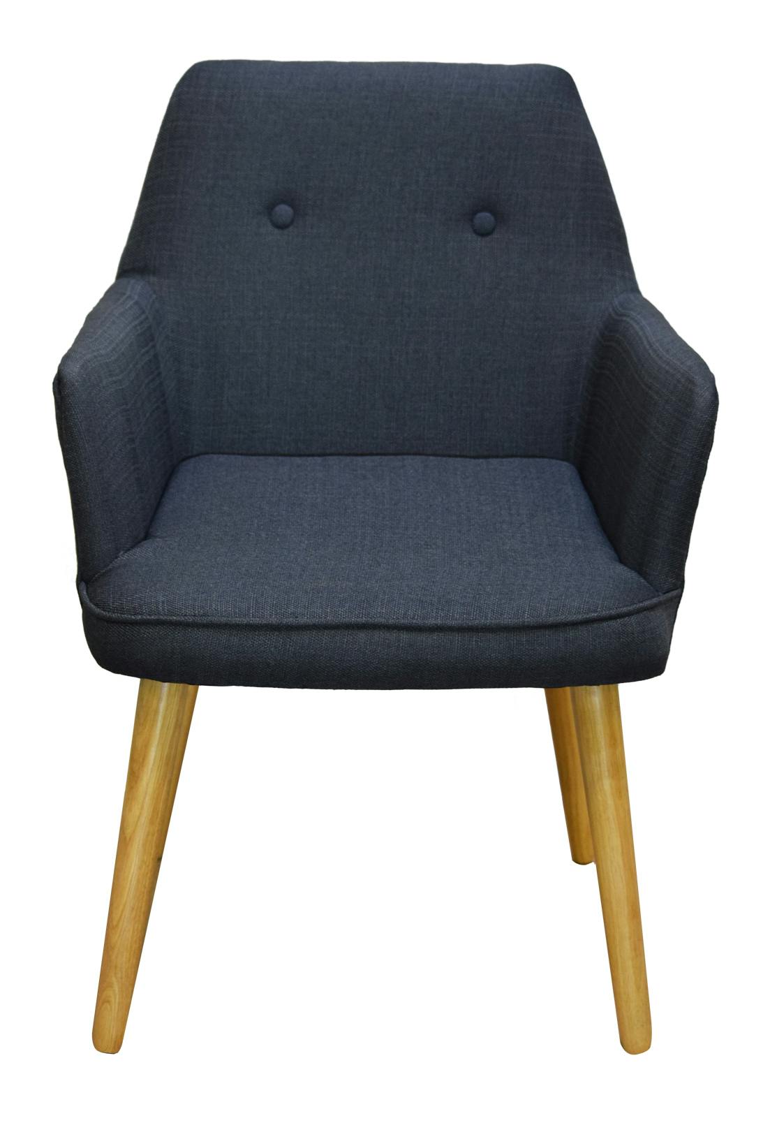 Fauteuil de table scandinave gris OSLO