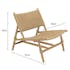 Fauteuil détente motifs tressés et teck (lot de 2) SUMMER