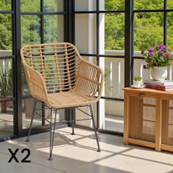 Fauteuil en rotin synthétique (lot 2) GRENADE
