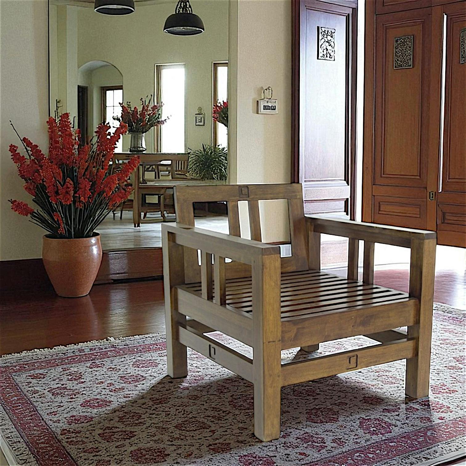 Fauteuil Hévéa 76x80x80cm TESSA