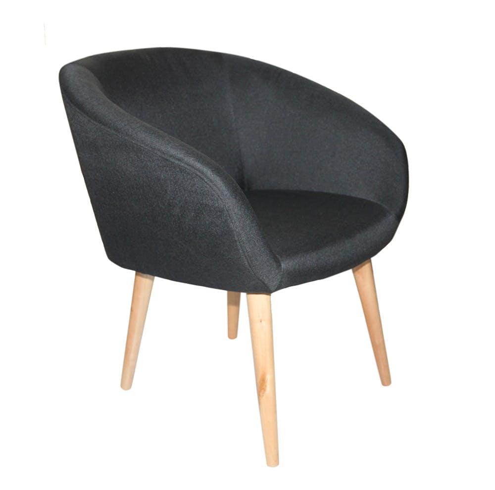 Fauteuil noir cabriolet TIM
