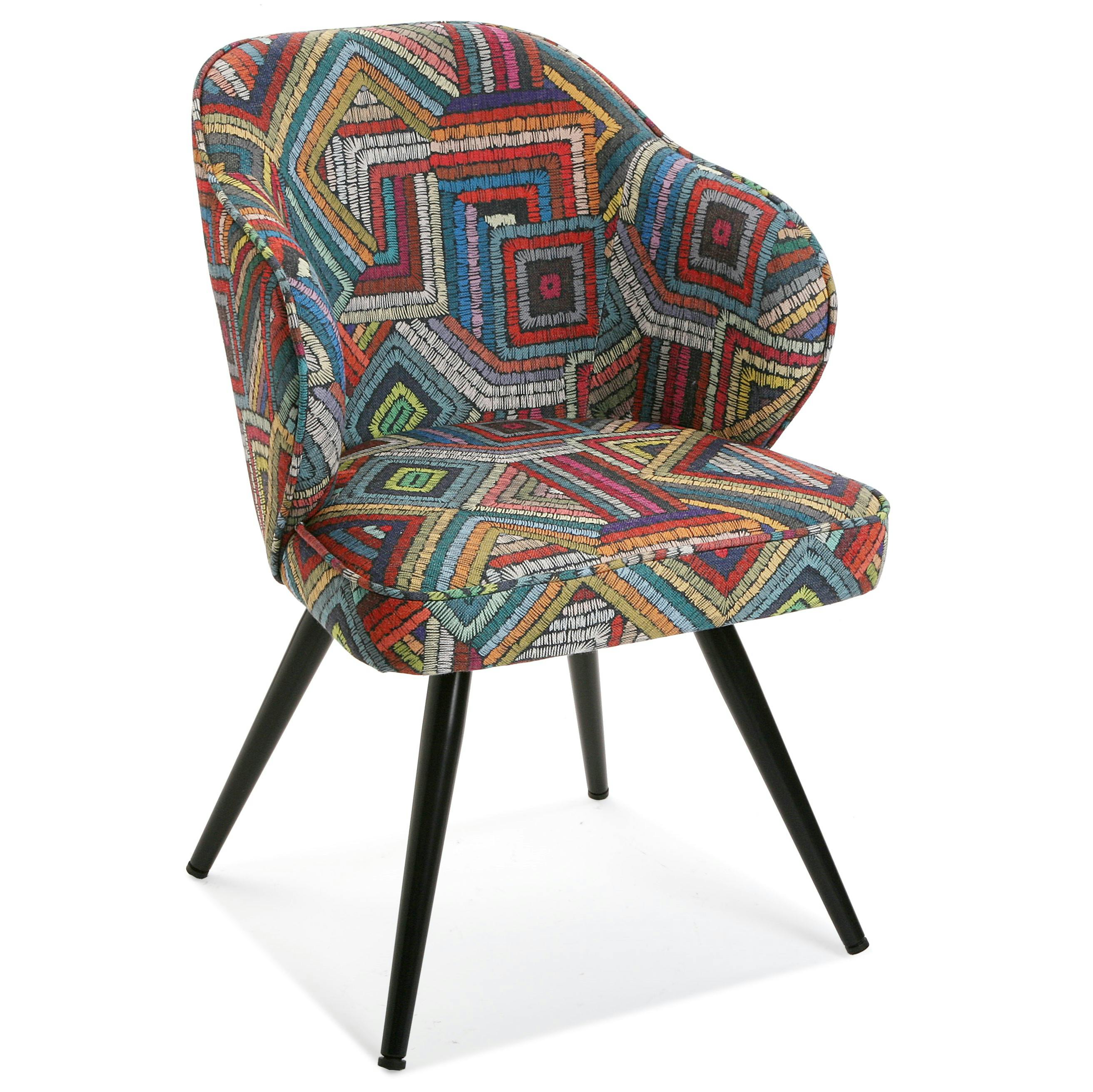 Fauteuil patchwork en tissu SAMBA