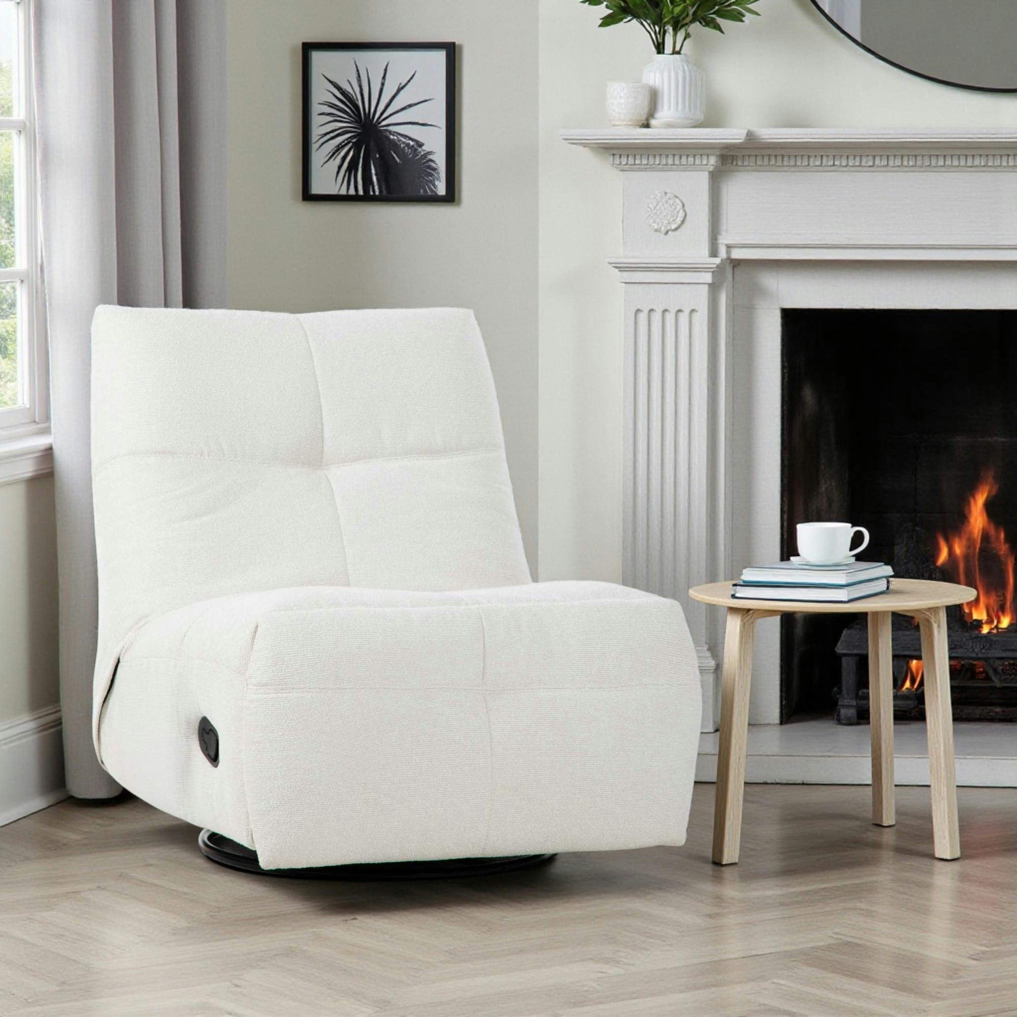Fauteuil relax inclinable blanc BELORA