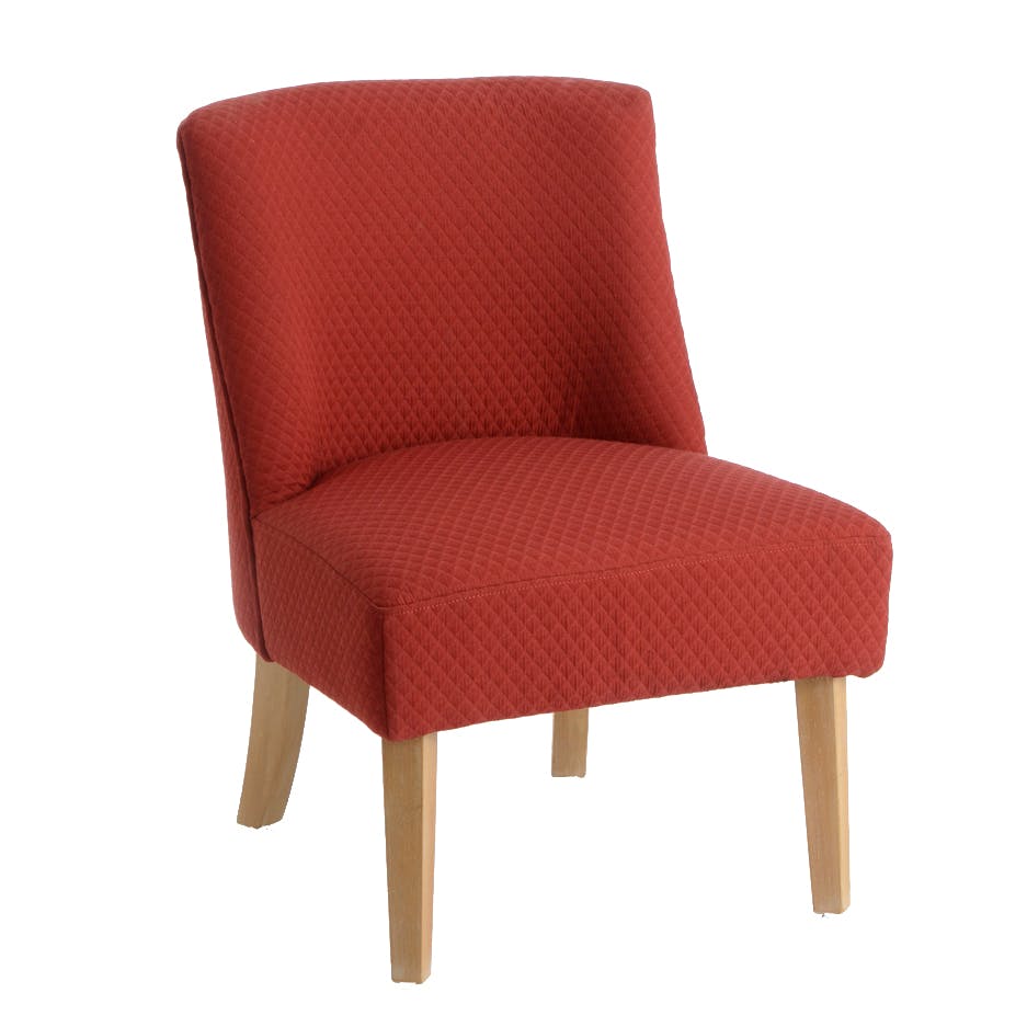 Fauteuil rouge contemporain relief