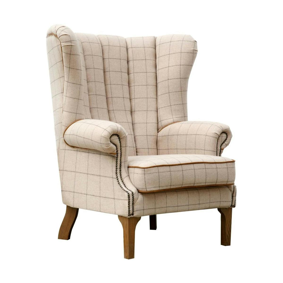 Fauteuil salon confortable écru COTTAGE