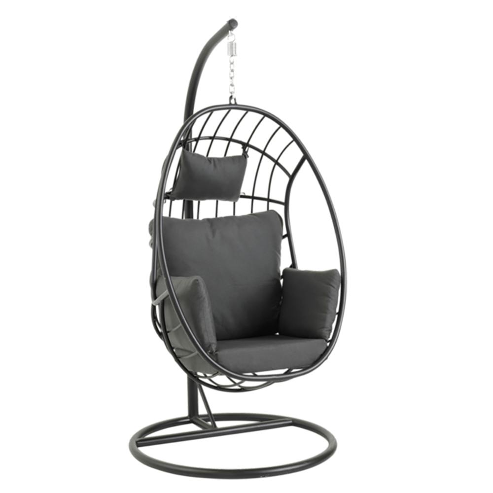 Fauteuil suspendu design en aluminium noir OSLO | Fauteuils suspendus ...