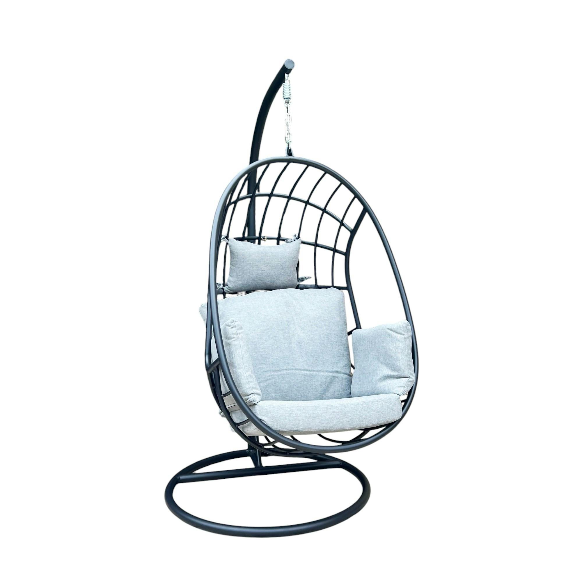 Fauteuil suspendu design en aluminium noir OSLO | Fauteuils suspendus ...