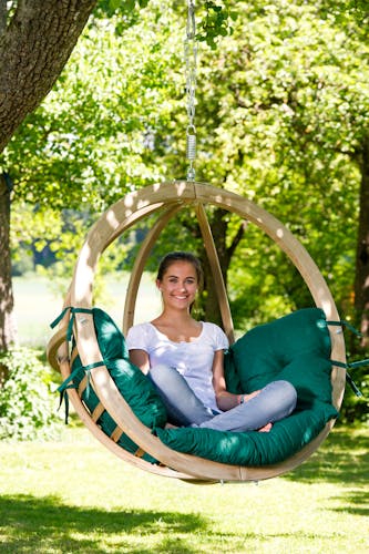 Fauteuil suspendu jardin vert GLOBO
